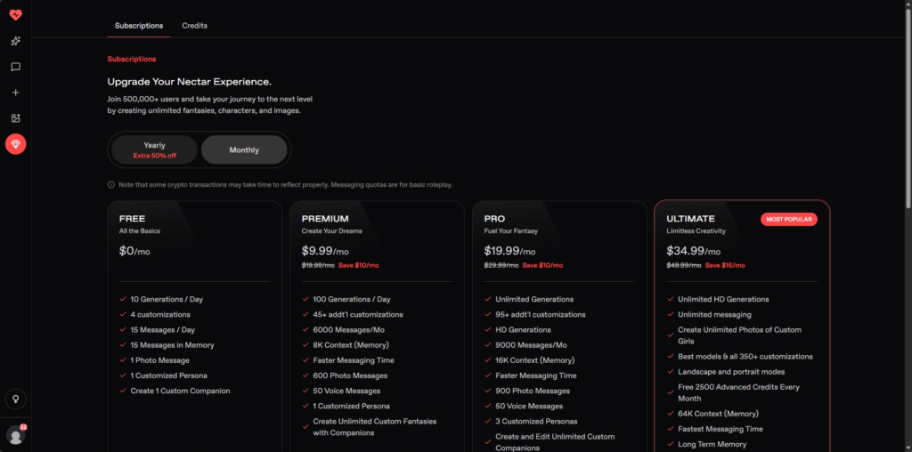 nectar.ai pricing